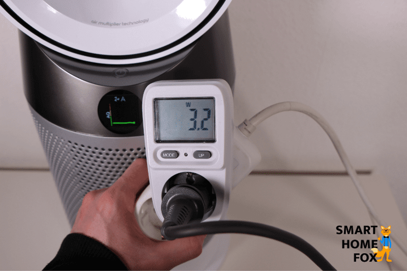 Consommation électrique en mode automatique du Dyson Pure Hot+Cool HP04